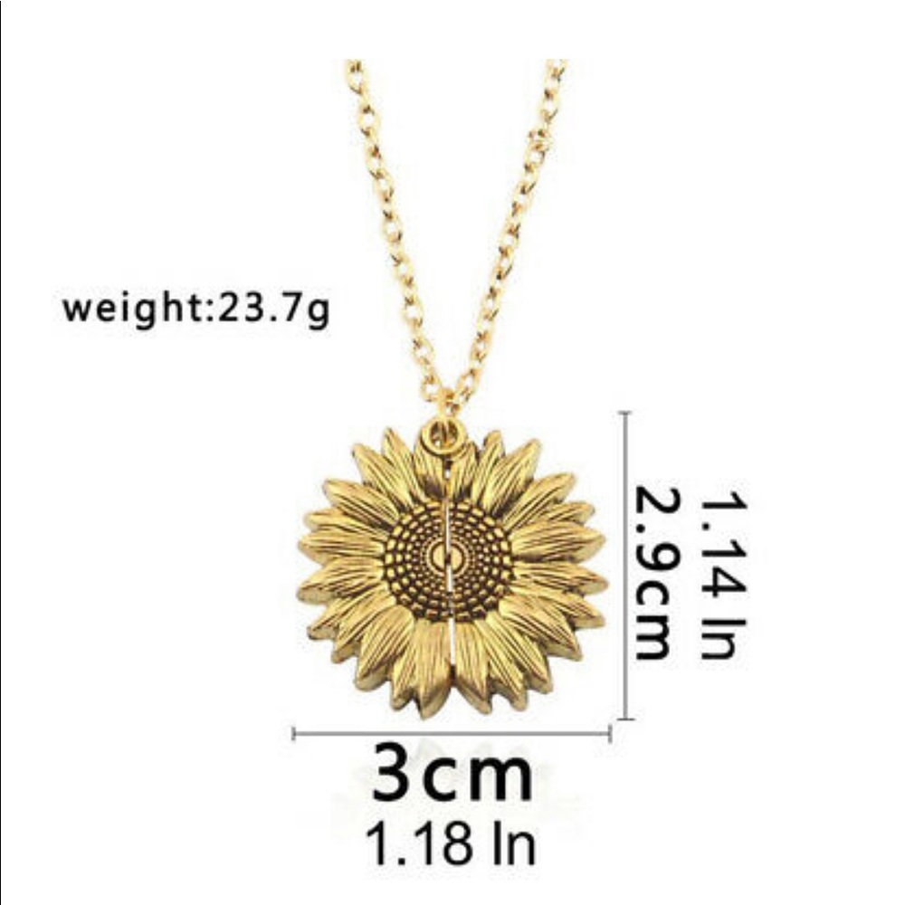 New You Are My Sunshine Sunflower Necklaces - Picture 5 of 7